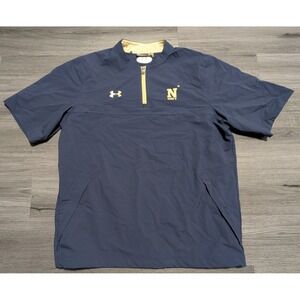 Under Armour Men's United States‎ Navy 1/4 Zip Pullover Golf Windbreaker Size L